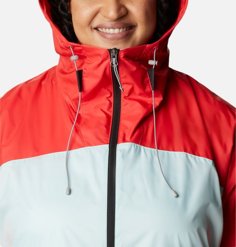 Women's Columbia Alpine Chill Windbreaker Jackets Red / Mint | Plus Size CA-LL4A8